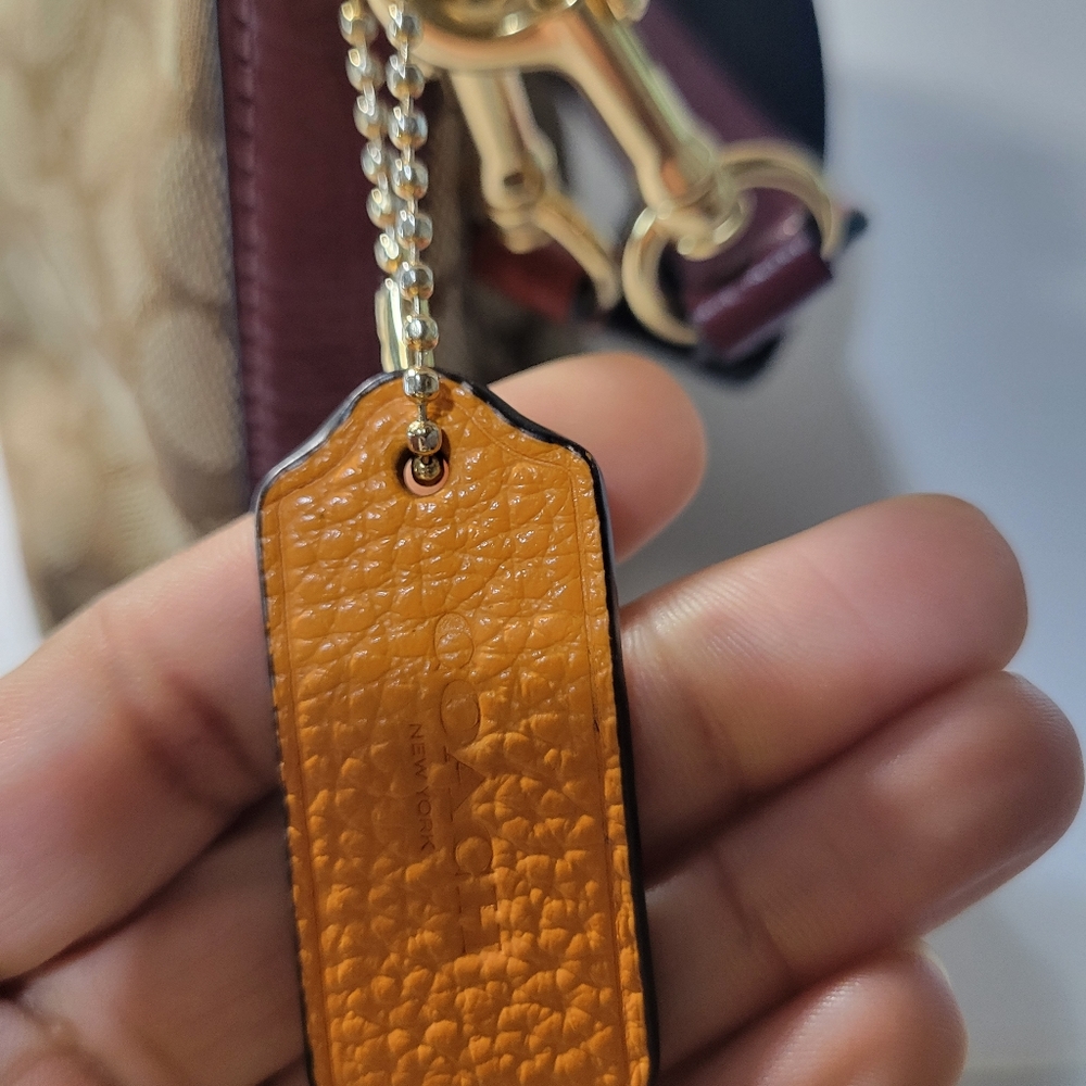 Coach Dempsey Shoulder Bag in Signature Jacquard With Stripe and Patch - Picture 11 of 13